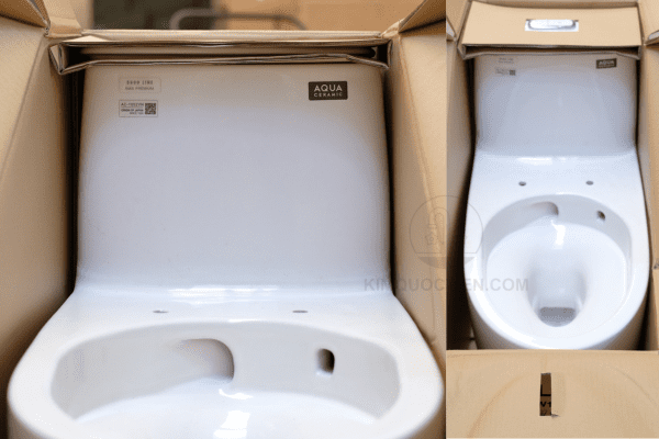 Bàn Cầu INAX AC-1052VN 1 Khối Sau Khi Mở Thùng