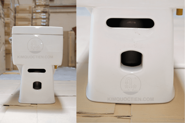 Lỗ Thoát Bệt INAX AC-1008VRN Sau Khi Vừa Tháo Hộp