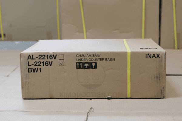 Hình Ảnh Hộp Chậu Rửa Lavabo INAX L-2216V Âm Bàn