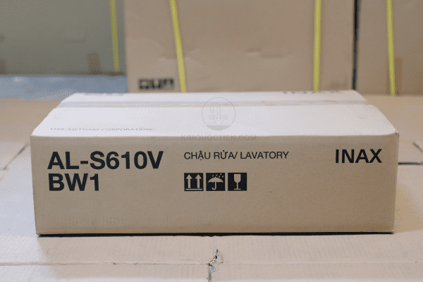 Hình Ảnh Hộp Đựng Chậu Rửa Lavabo INAX AL-S610V Đặt Bàn Aqua Ceramic