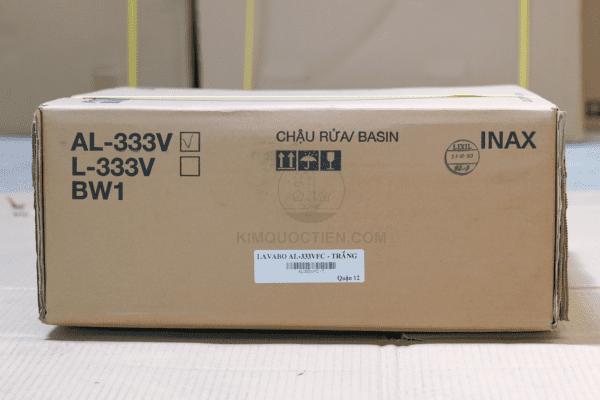 Hộp Đựng Chậu Rửa Lavabo INAX AL-333V Bán Âm Bàn Aqua Ceramic