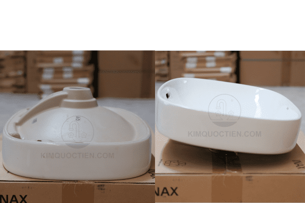 Mặt Trên Và Mặt Dưới Của Chậu Rửa Lavabo INAX AL-642V Đặt Bàn