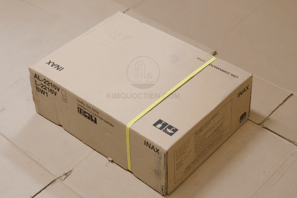 Hình Ảnh Sản Phẩm Chậu Rửa Lavabo INAX L-2216V Âm Bàn Được Đóng Gói Cẩn Thận