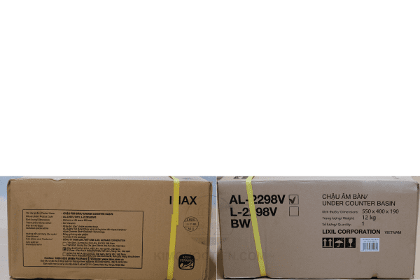 Thông Tin Chi Tiết Sản Phẩm Chậu Rửa Lavabo INAX AL-2298V Trên Hộp