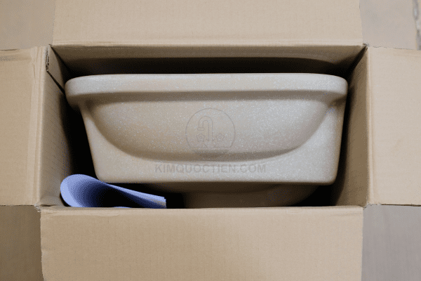 Góc Ngang Chậu Rửa Lavabo INAX L-2298V Âm Bàn Trong Hộp