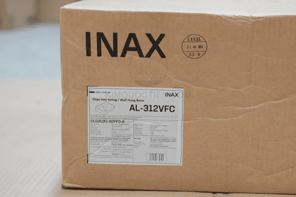 Thông Tin Chậu Rửa Lavabo INAX AL-312V Treo Tường Trên Hộp