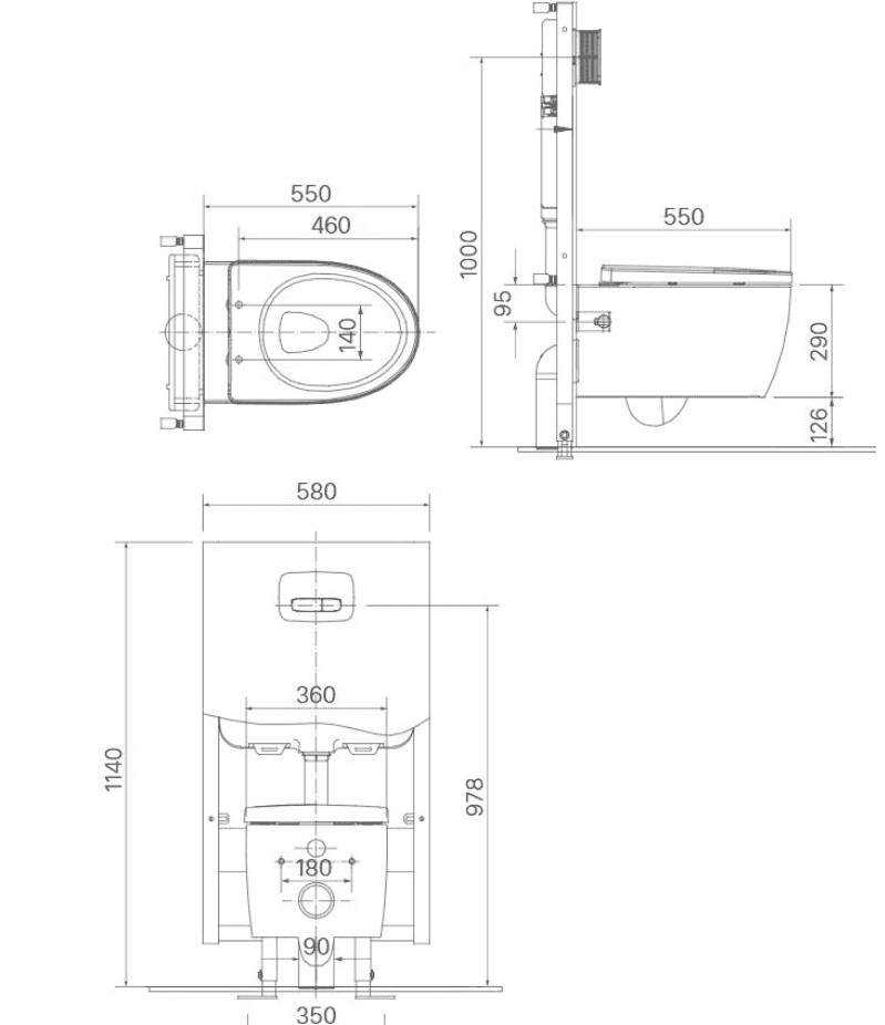 Bàn Cầu Treo Tường INAX AC-952VN