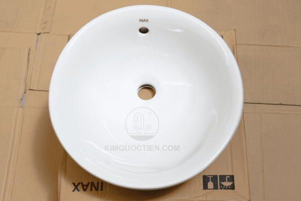 Chậu rửa mặt lavabo INAX đặt bàn AL-333V bán âm hình tròn đến từ thương hiệu thiết bị vệ sinh INAX