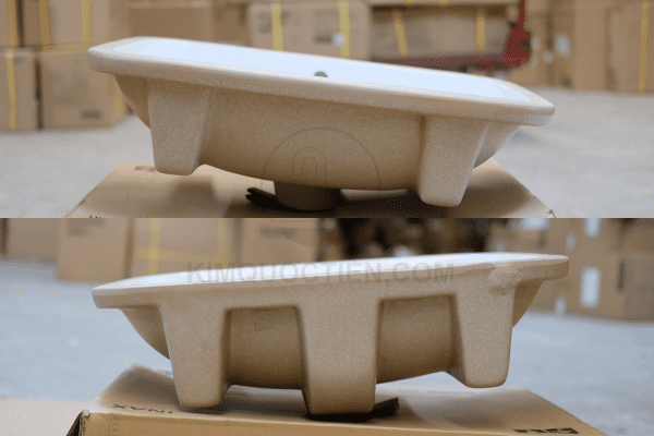 Chậu Rửa Lavabo INAX AL-2298V Được Đúc Từ Chất Liệu Sứ Cao Cấp, Bền Chắc