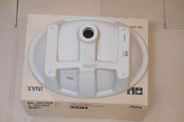 Chậu Inax âm bàn AL-2216V làm từ sứ cao cấp bền màu và an toàn cho sức khỏe người dùng