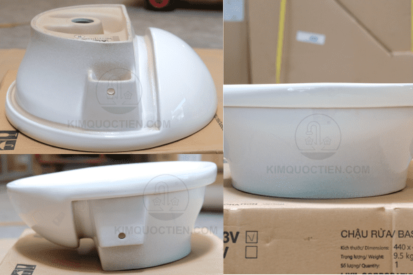 Hình Ảnh Các Góc Sản Phẩm Chậu Đặt Bàn AL-333V