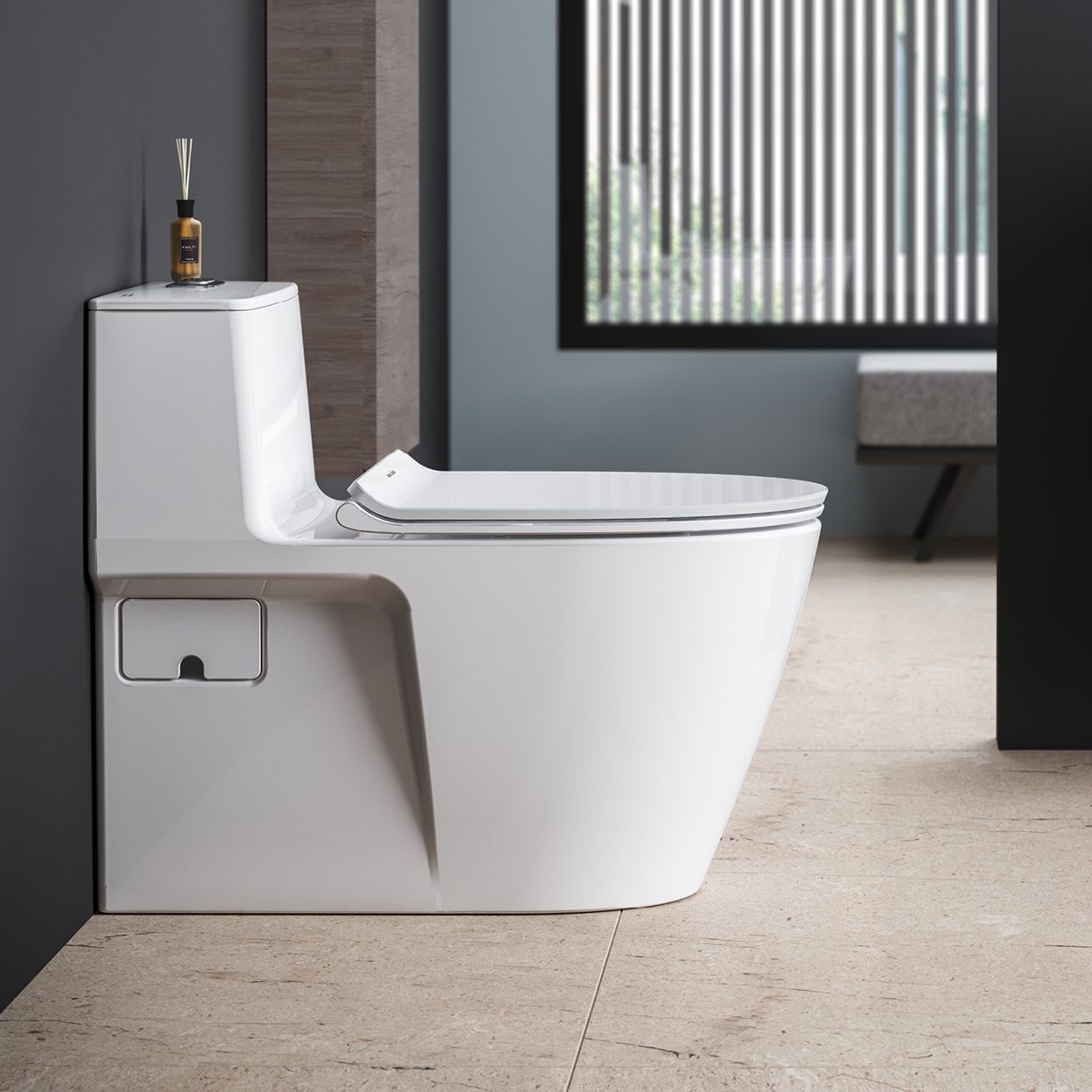 Bồn Cầu AMERICAN STANDARD VF-1808ET 1 Khối Nắp Êm Crytal