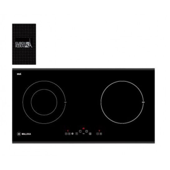 Bếp Từ Kết Hợp Hồng Ngoại MALLOCA MH-02IR D 2 Vùng Nấu