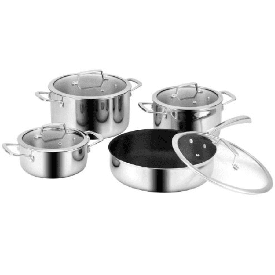 Bộ Nồi EUROSUN MC1801 - Luxury Inox 304 8 Món