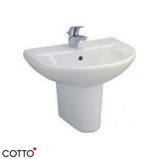 Chân Ngắn Lavabo COTTO C4201 Gắn Chậu Rửa