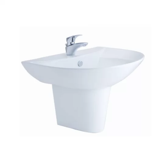Chân Ngắn Lavabo COTTO C4219 Gắn Chậu Rửa
