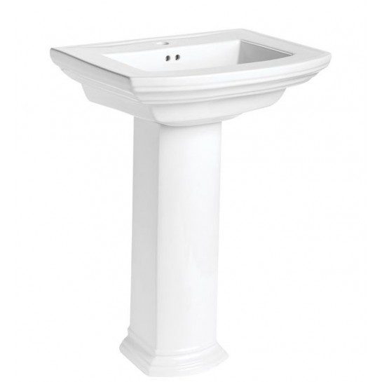 Chậu Rửa Lavabo COTTO C02957/C4066 Treo Tường Kèm Chân Dài