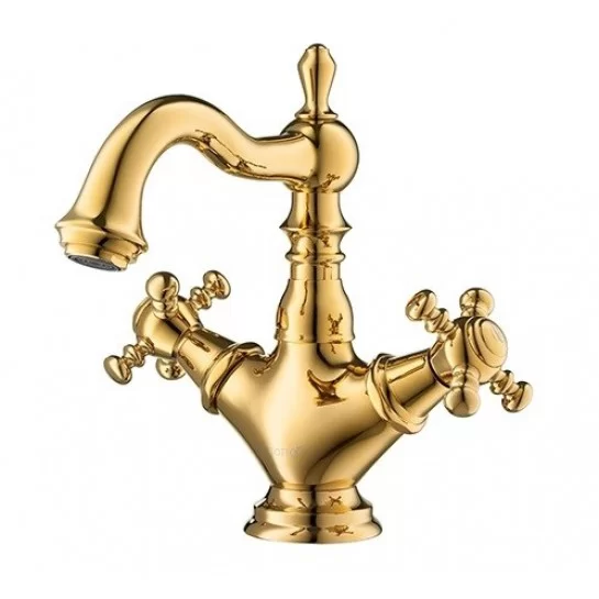 Vòi Lavabo COTTO CT2220C18#GR Nóng Lạnh Màu Vàng