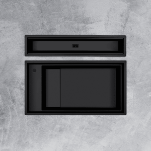 Chậu Rửa Chén Đá MALLOCA MYST K86S - MYST K86L Màu Đen