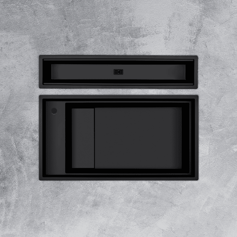 Chậu Rửa Chén Đá MALLOCA MYST K86S - MYST K86L Màu Đen