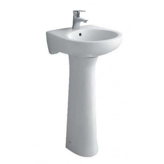 Chậu Rửa Lavabo INAX L-282V/L-284VD Kèm Chân Dài Treo Tường