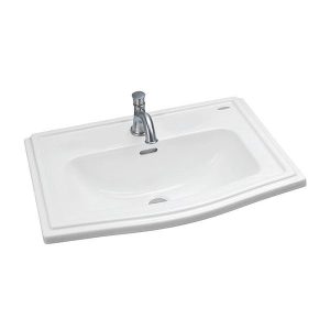 Chậu Rửa Mặt Lavabo TOTO LW781CJ#W Dương Vành 1 Lỗ