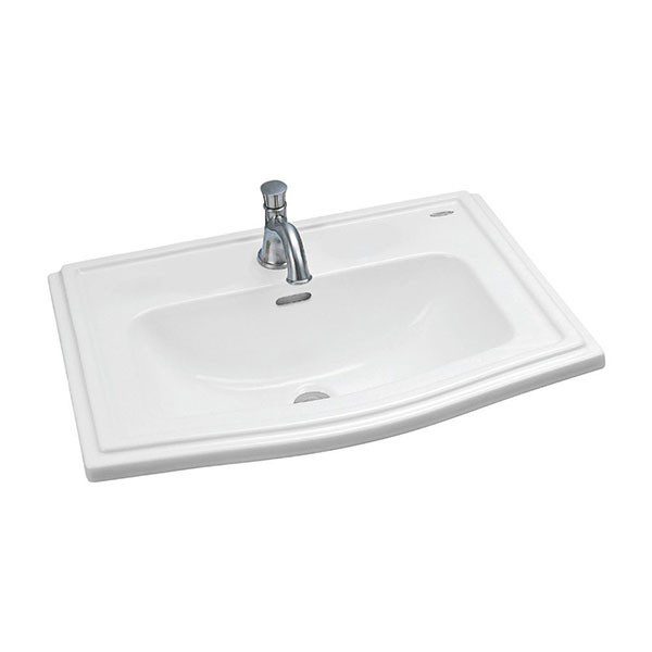 Chậu Rửa Mặt Lavabo TOTO LW781CJ#W Dương Vành 1 Lỗ