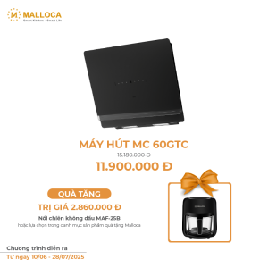 Máy Hút Mùi MALLOCA MC 60GTC Áp Tường