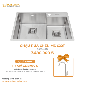 Chậu Rửa Chén MALLOCA MS 620T INOX 304