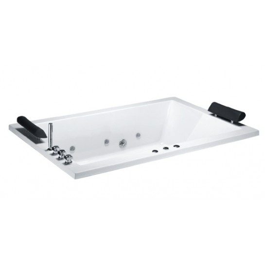 Bồn tắm đôi Massage CAESAR MT7180C Đèn - Không Chân - Không Yếm