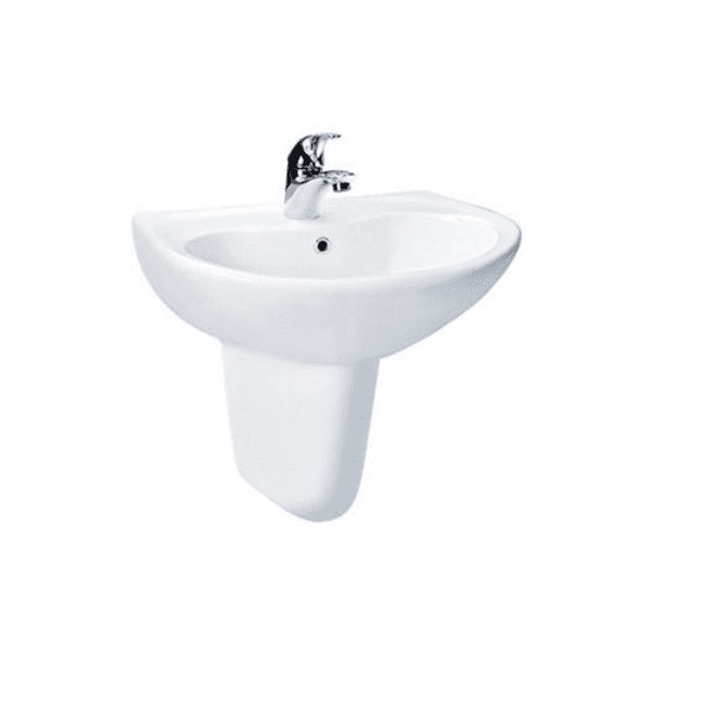Chậu Rửa Mặt Lavabo TOTO LHT240CS#W Treo Tường Chân Ngắn