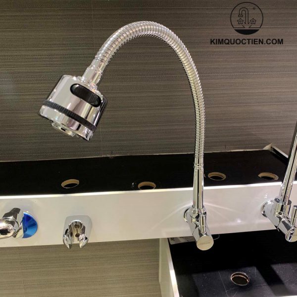 Vòi Bếp CAESAR K026C Lạnh Ống Mềm 2 Chế Độ Gắn Tường