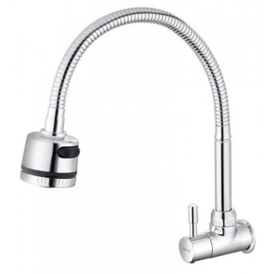 Vòi Bếp CAESAR K026C Lạnh Ống Mềm 2 Chế Độ Gắn Tường