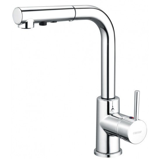 Vòi Bếp CAESAR K915C Nóng Lạnh Rút Dây
