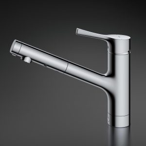 Vòi Bếp TOTO TKS05305JA Gật Gù Nóng Lạnh Dây Rút 2 Chế Độ