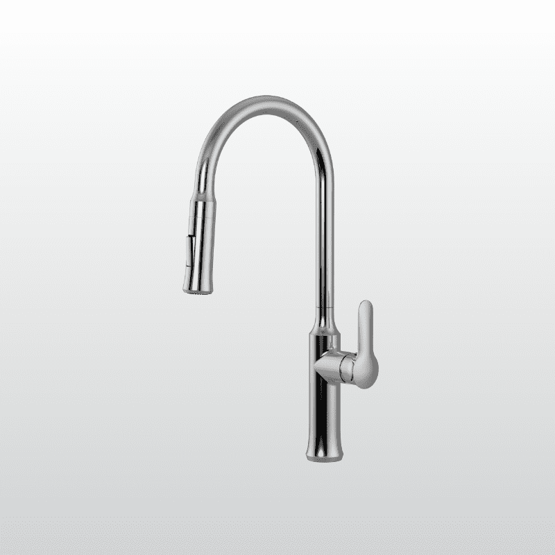 Vòi Chậu Rửa Chén MALLOCA K110-SS Nóng Lạnh Dây Rút