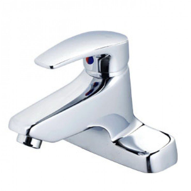 Vòi Lavabo CAESAR B402CP Nóng Lạnh Xả Ty