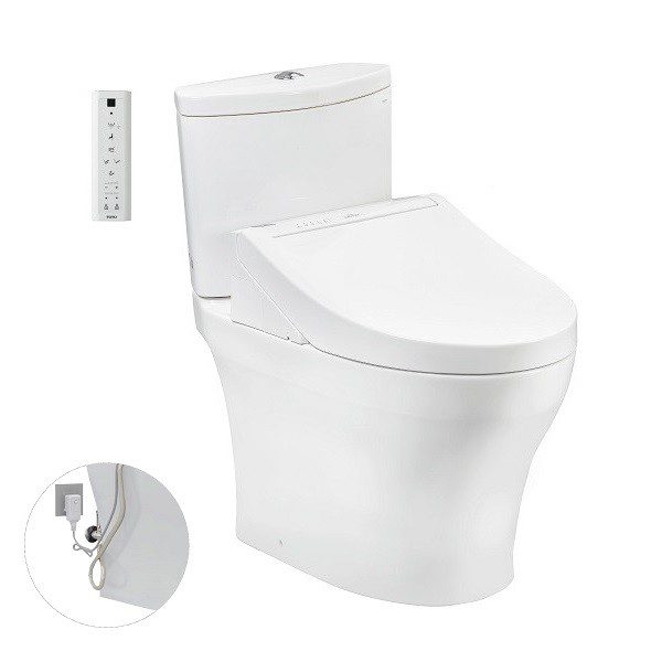Bồn Cầu Điện Tử TOTO CS838DW14#XW Kèm Nắp Rửa Điện Tử WASHLET Dòng C5 - TCF24410AAA (220V)