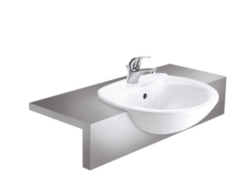 Chậu Rửa Lavabo COTTO C0240 Julia Bán Âm Bàn Kháng Khuẩn