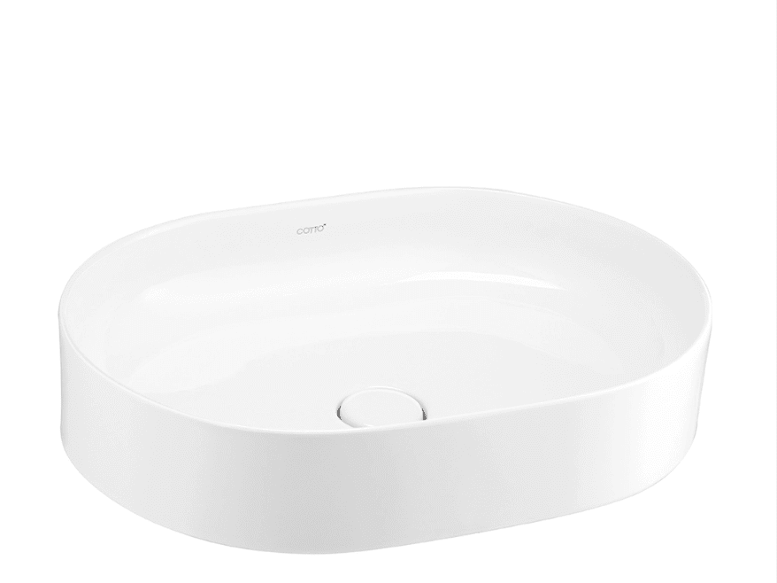 Chậu Rửa Lavabo COTTO C003437 Đặt Bàn Kháng Khuẩn