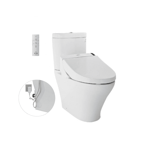 Bồn Cầu Điện Tử TOTO CS818DW6#XW Kèm Nắp Rửa Điện Tử WASHLET Dòng C5 - TCF6531Z (220V)
