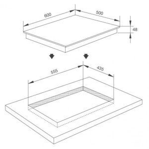 bản vẽ bếp hồng ngoại malloca