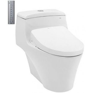 Bồn Cầu Điện Tử TOTO CW823REAW12#W/T53P100VR Kèm Nắp Rửa Điện Tử WASHLET (Loại Giấu Dây) Dòng S7 - TCF4911EZ (220V)