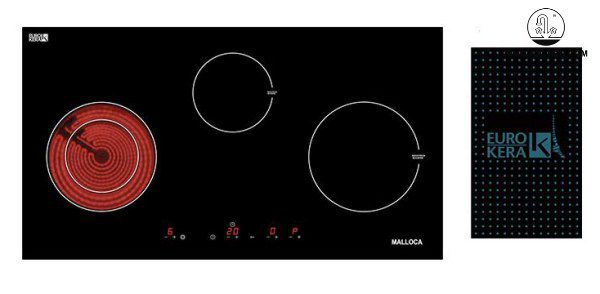 Bếp điện từ kết hợp Malloca MH-03IRB SB