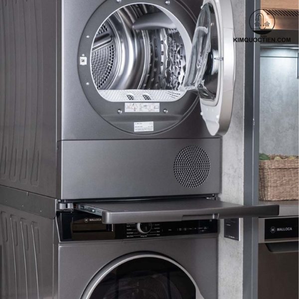 Bộ liên kết máy giặt máy sấy Malloca MTD-T1510HP/ MWM-T1510BL cố định máy giặt và máy sấy theo chiều dọc, giúp tiết kiệm không gian cho gia đình bạn
