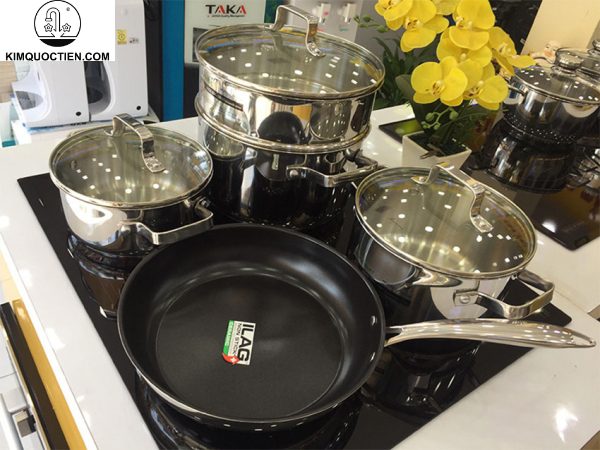 Dùng được trên bếp từ, bếp gas, bếp hồng ngoại, dễ dàng vệ sinh trong máy rửa bát