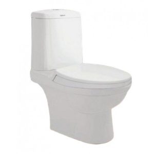 Bồn Cầu VIGLACERA VI107 2 Khối Nắp Êm V68 Xả Nhấn