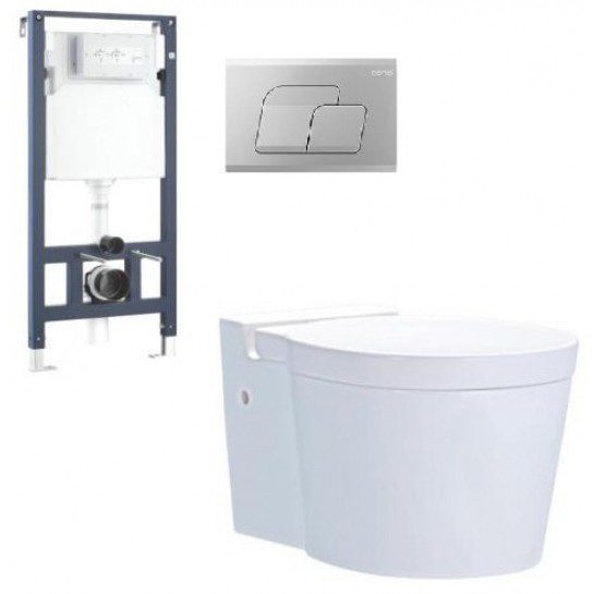 Bồn Cầu COTTO SC198817(F) Treo Tường Nắp Êm