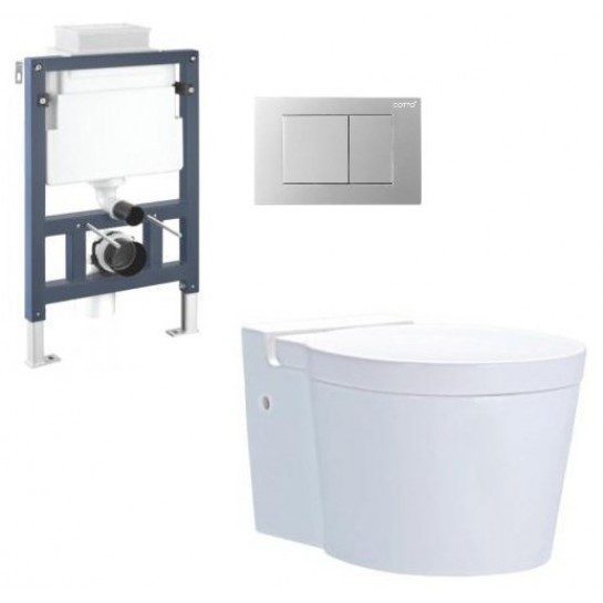 Bồn Cầu COTTO SC198817(T) Treo Tường Nắp Êm