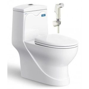 Bồn Cầu VIGLACERA V38 1 Khối Nắp Êm Tặng Xịt